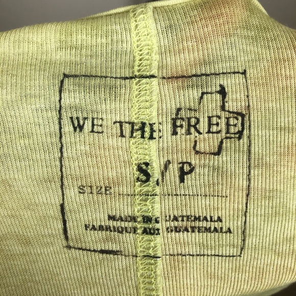 ‼️CLEARANCE‼️ Free People We the Free Yellow Knit Comfy Shirt - Picture 6 of 8